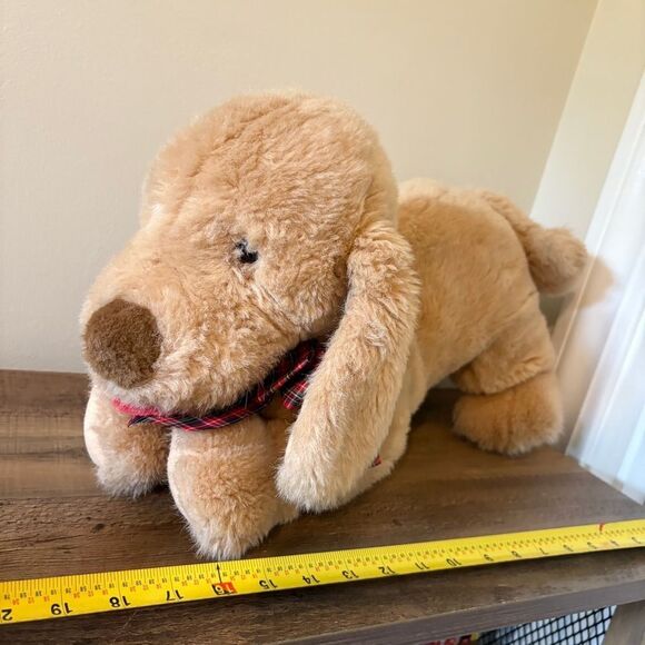 GUND Vintage 1992 Large Muttsy Tan Floppy-Eared Dog Stuffed Animal Plush Toy - Picture 3 of 11